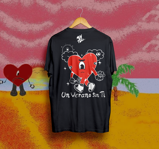 Angry heart, A summer without you tshirt, Bad bunny tshirt