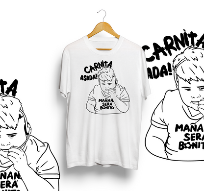Karol G t-shirt, Carnita asada!, mañana sera bonito