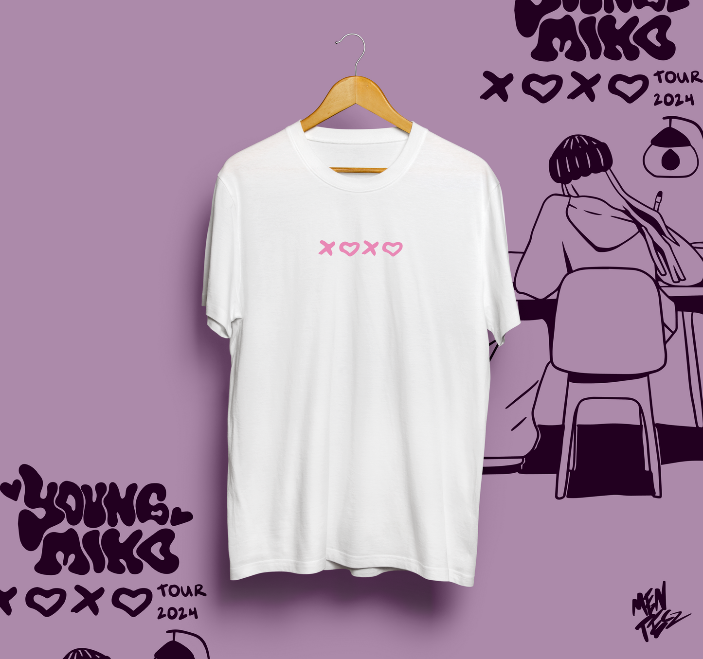 Young Miko tour 2024 tshirt, XOXO camiseta de young miko