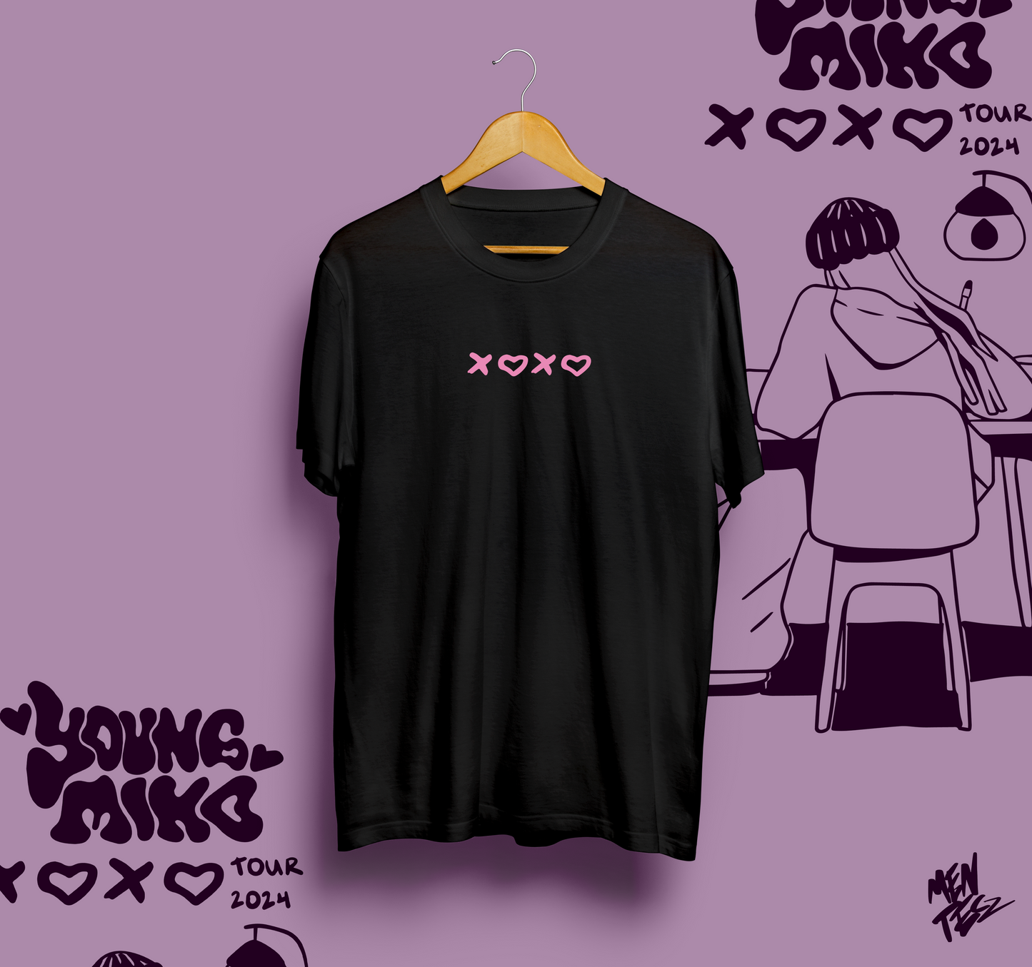 Young Miko tour 2024 tshirt, XOXO camiseta de young miko